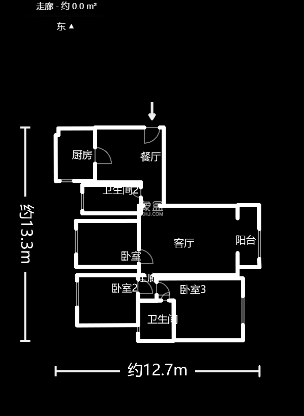 方略潇邦  3室2厅2卫    83.0万室内图1