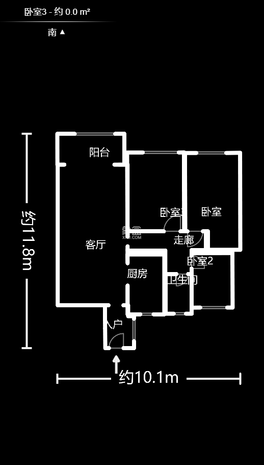 汇一城（汇壹公馆）  3室2厅1卫   89.00万
