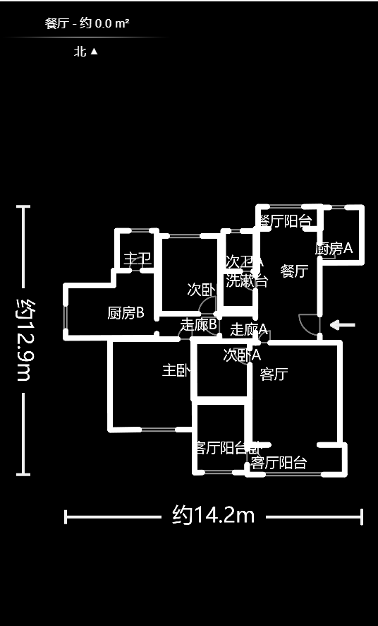 天城湖光山色 3室2厅1卫 2600.0元/月 天城湖光山色 3室2厅1卫 2600.0元/月户型图
