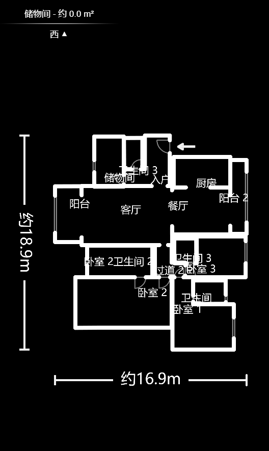 湘江壹号（创远湘江壹号）  4室2厅3卫    270.0万室内图1