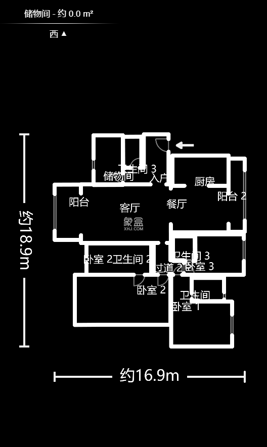湘江壹号（创远湘江壹号）  4室2厅3卫   285.00万室内图1