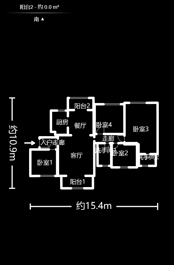 上海城小区 4室2厅2卫 2800.0元/月 上海城小区 4室2厅2卫 2800.0元/月户型图