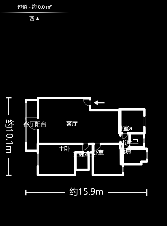 湘绣城  3室2厅1卫   54.00万室内图1
