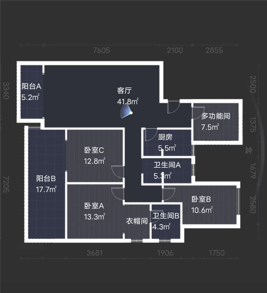 玫瑰御园  3室2厅2卫   98.00万