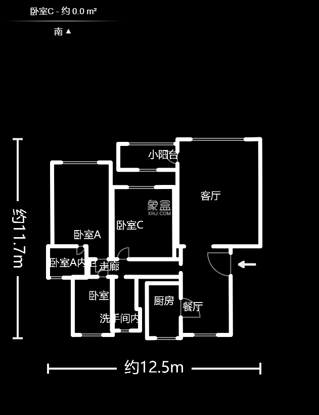 芙蓉公寓  4室2厅2卫   4000.00元/月室内图1