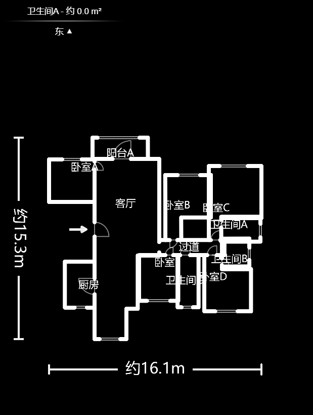 五矿万境园  5室2厅3卫    238.5万室内图1