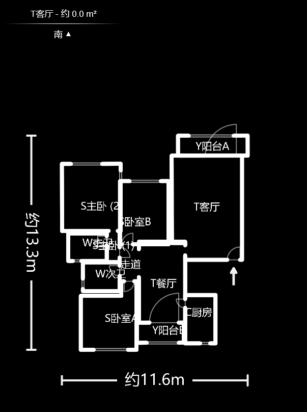 中城丽景香山园  6室2厅4卫   255.00万室内图1