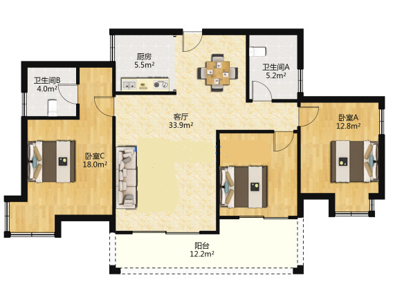 金碧花园  3室2厅2卫    71.8万 金碧花园  3室2厅2卫    71.8万