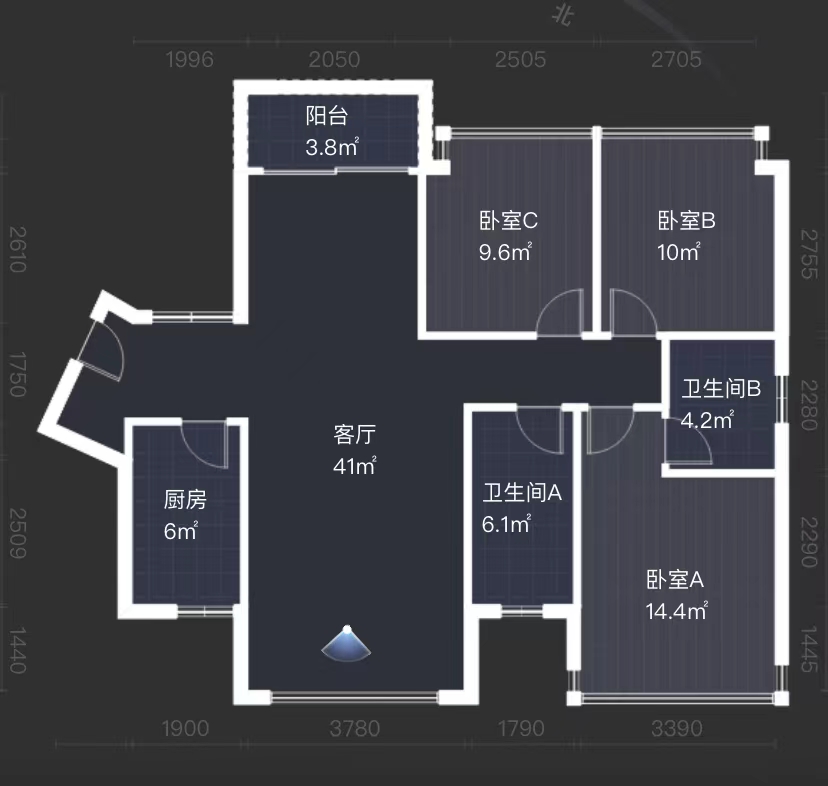 经世龙城  3室2厅2卫   80.80万