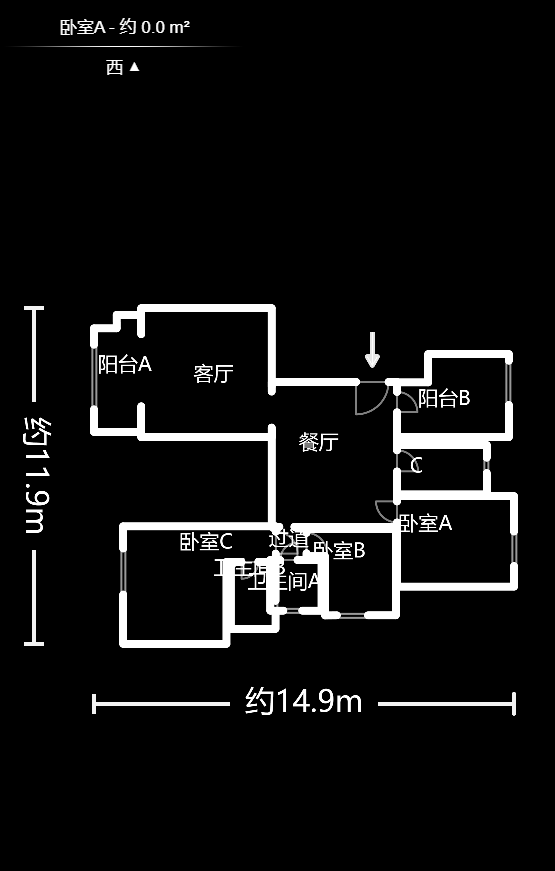 嘉福长安郡（融信澜悦、嘉福好美家园）  5室2厅2卫    135.0万室内图1