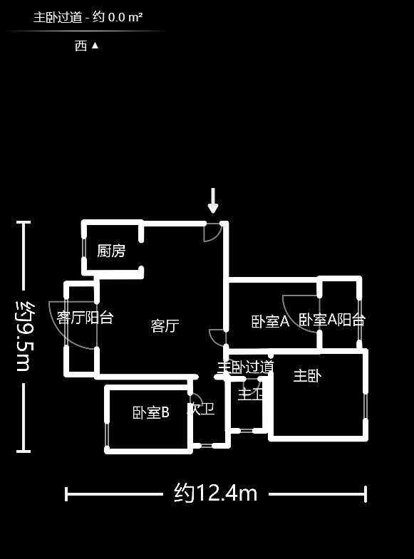 盛景谷山里 1室1厅1卫 1100.0元/月 盛景谷山里 1室1厅1卫 1100.0元/月户型图