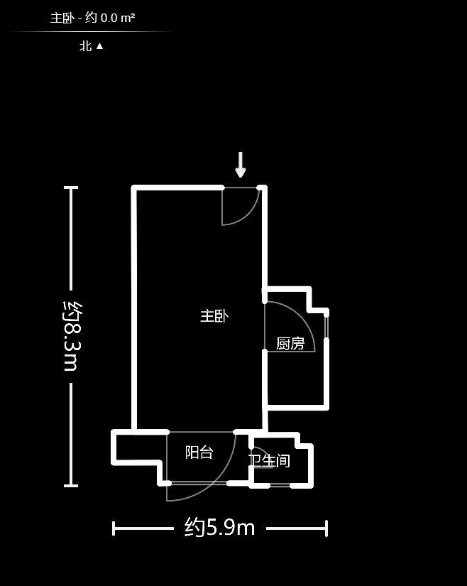 杜鹃文苑 1室1厅1卫 26.0万 杜鹃文苑 1室1厅1卫 26.0万户型图
