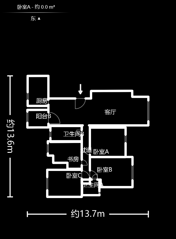 奥林匹克花园贡院二期  4室2厅2卫    122.8万室内图1