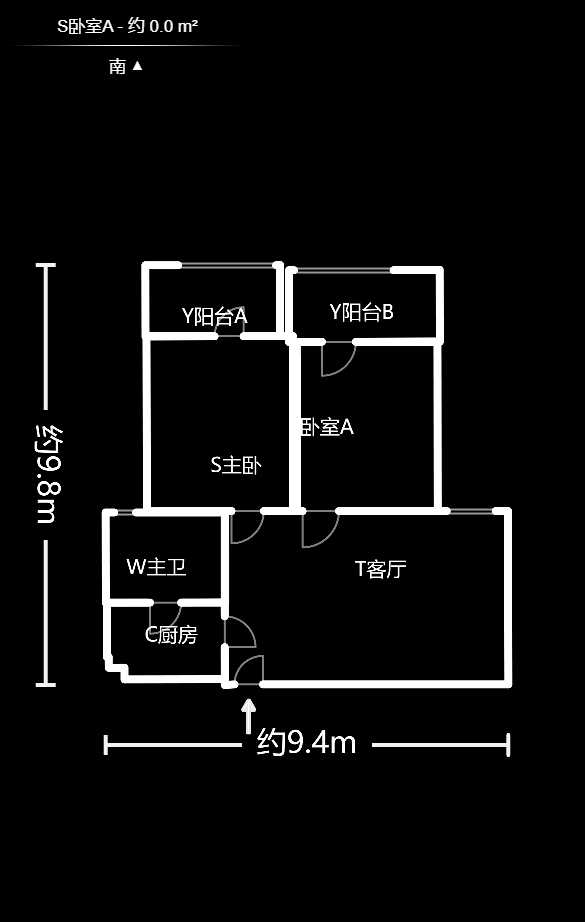 天凯东苑  2室2厅1卫    2000.0元/月 天凯东苑  2室2厅1卫    2000.0元/月户型图