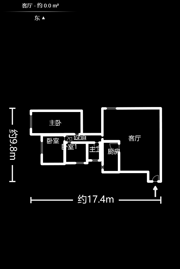 华海3C(天心电子世界) 1室0厅1卫 1000.0元/月 华海3C(天心电子世界) 1室0厅1卫 1000.0元/月户型图