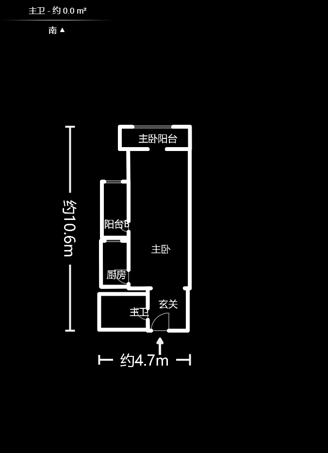 中信凯旋蓝岸（中信新城三期）  1室1厅1卫   38.90万室内图1