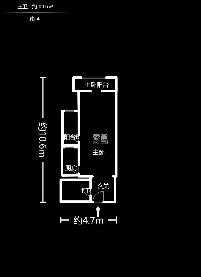 中信凯旋蓝岸（中信新城三期）  1室1厅1卫   38.90万室内图1