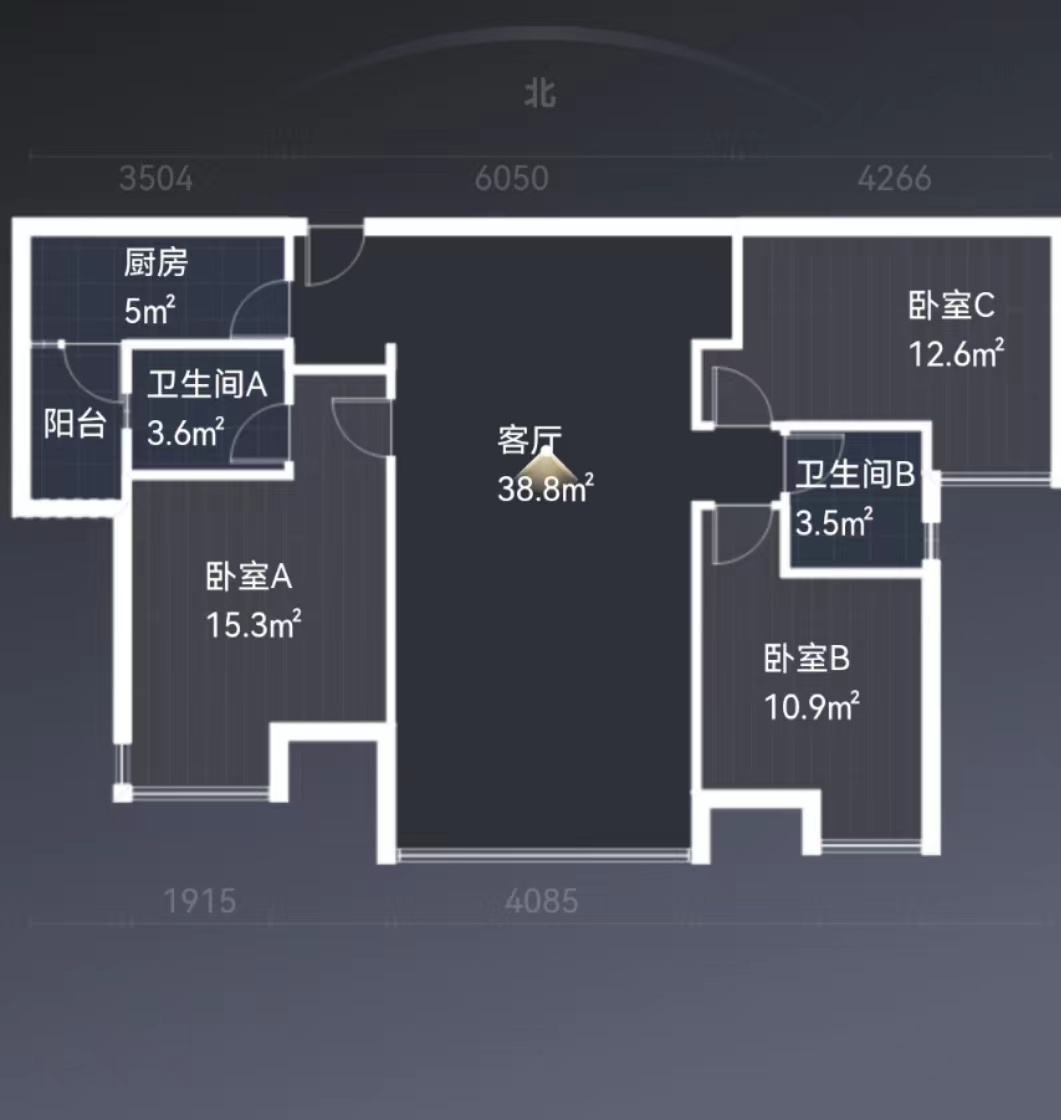 美的城四期  3室2厅2卫   70.40万