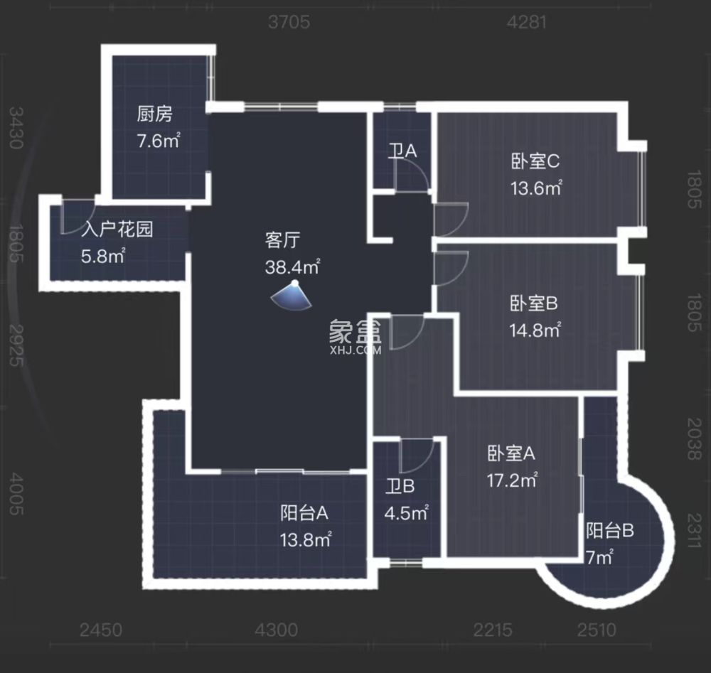 大江观邸-富基花园  4室2厅2卫   78.00万
