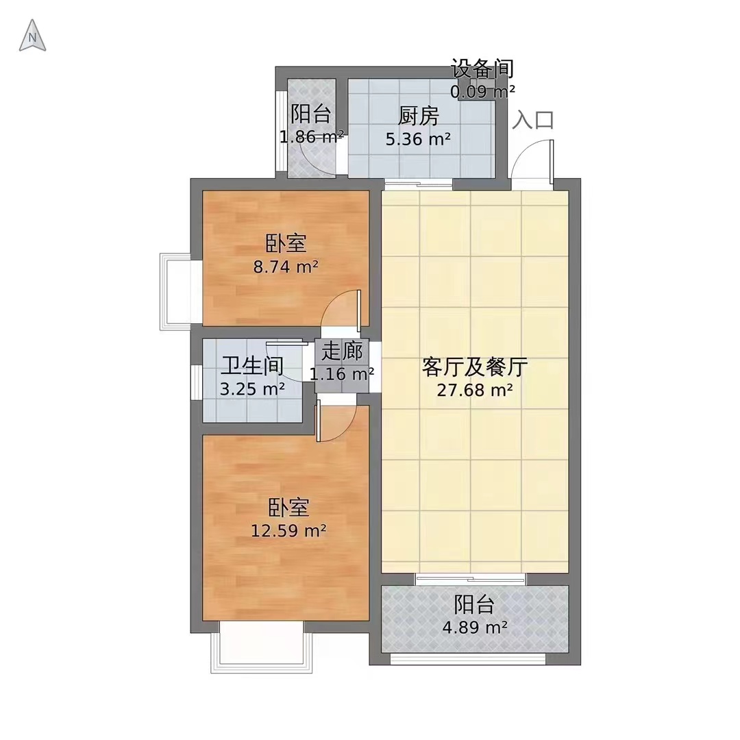 金水湾  2室2厅2卫   63.00万