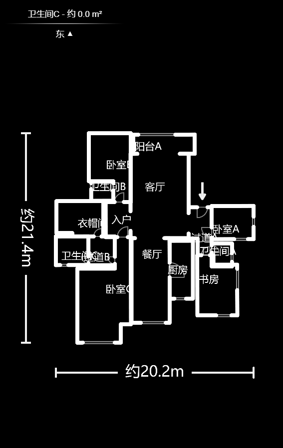 中隆国际御玺  5室2厅2卫    526.7万室内图1
