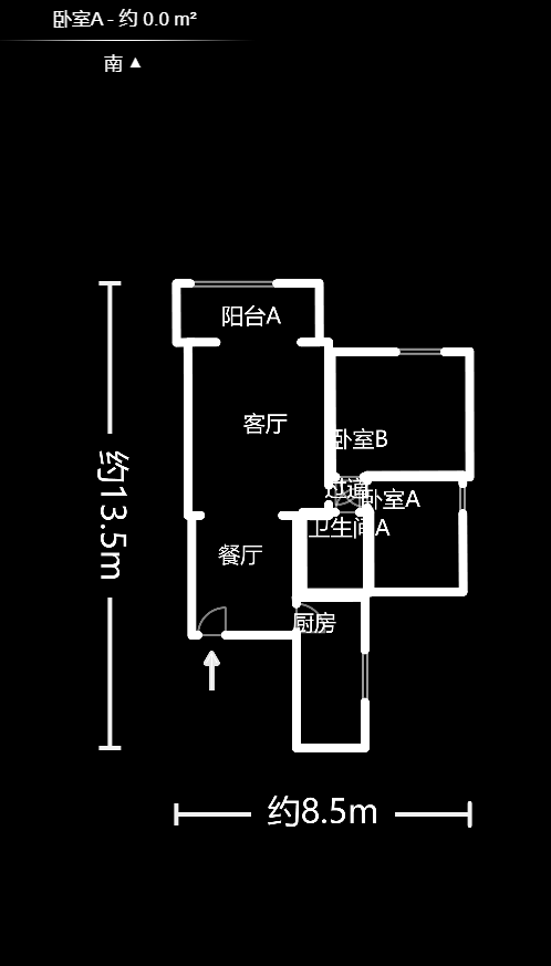茂华国际湘  2室2厅2卫    70.0万室内图1
