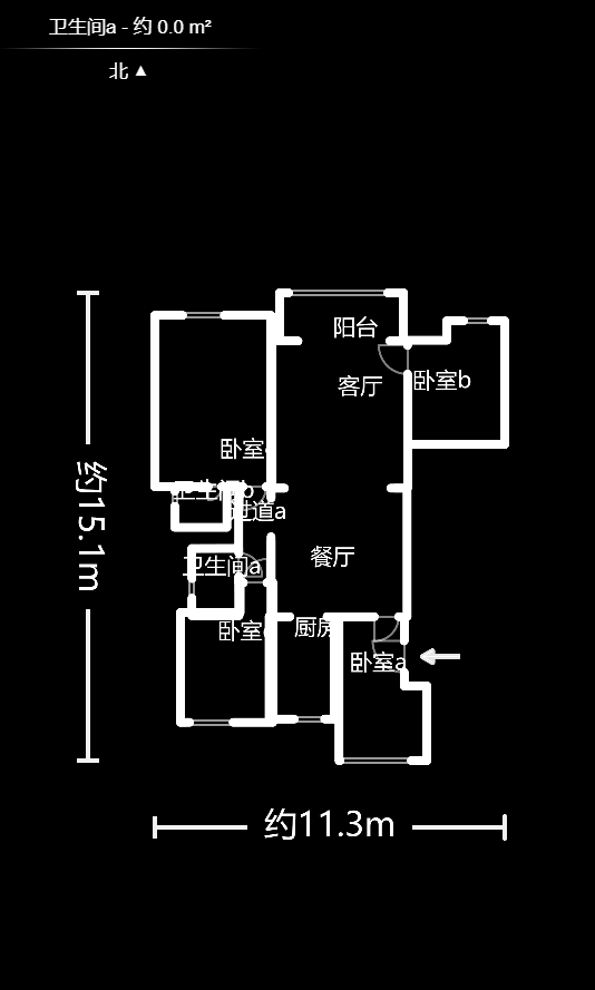 佳兆业水岸新都  4室2厅2卫   80.00万室内图1