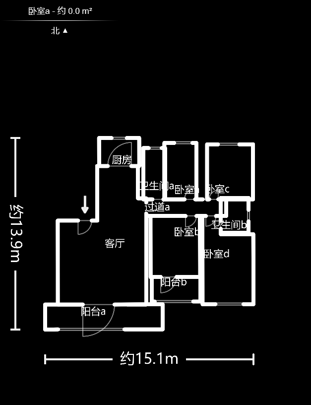 南湖雅苑  4室3厅2卫   92.00万室内图1