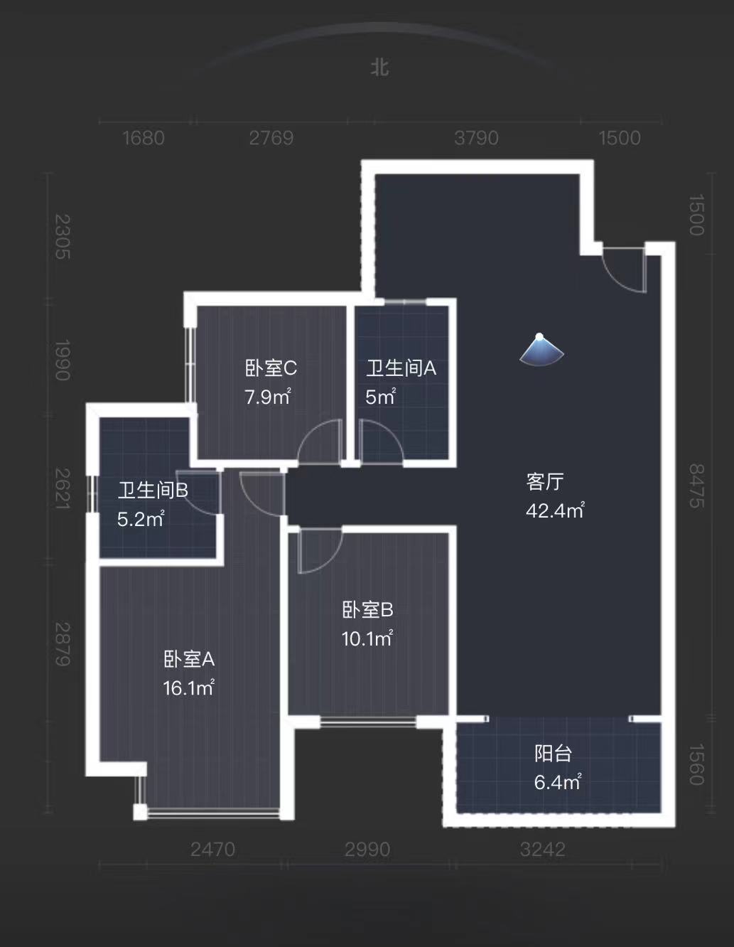 紫金华府  3室2厅2卫   69.00万
