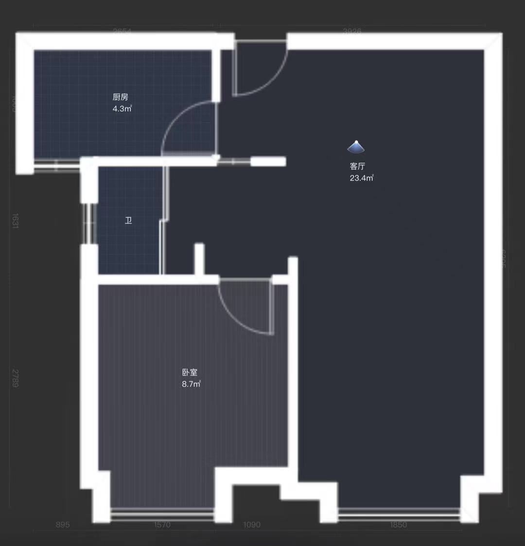 中建江湾壹号  2室1厅1卫    58.0万 中建江湾壹号  2室1厅1卫    58.0万室内图1