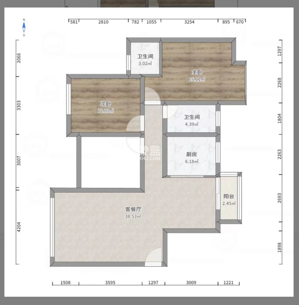 西郡佳园  3室2厅2卫   58.00万