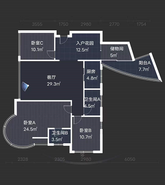 大江观邸-富基花园  3室2厅2卫   72.00万