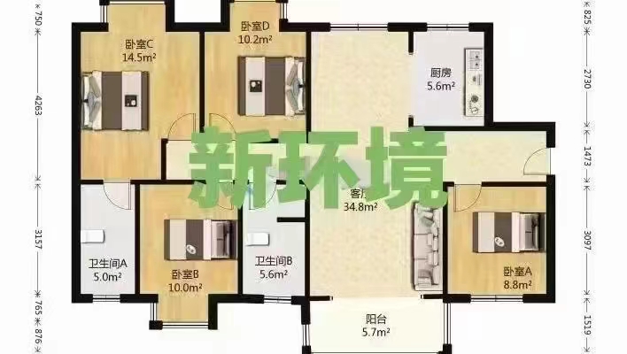 金水湾 0室0厅0卫 121.0万 金水湾 0室0厅0卫 121.0万室内图