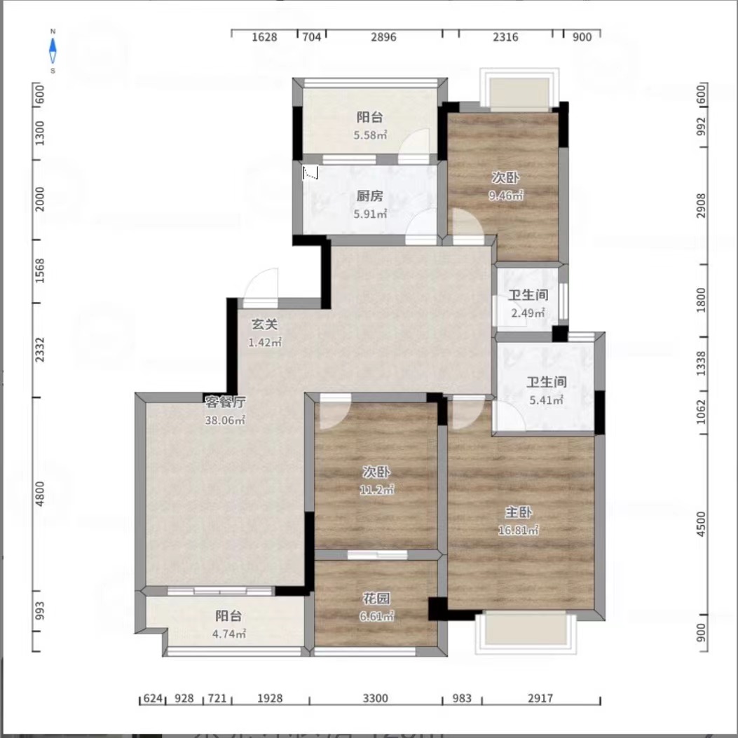 上善国际(翰林府) 3室2厅2卫 60.0万 上善国际(翰林府) 3室2厅2卫 60.0万室内图