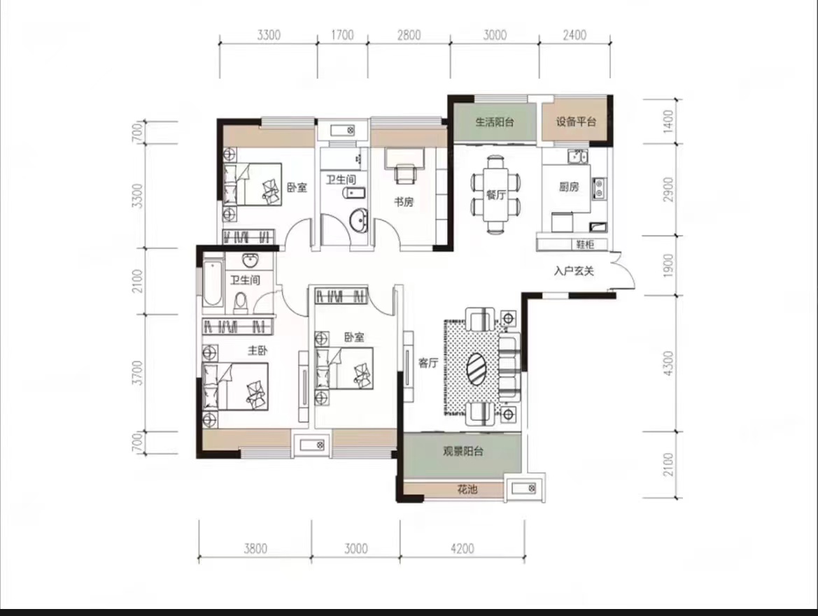 学府时代 4室2厅2卫 63.00万 学府时代 4室2厅2卫 63.00万室内图