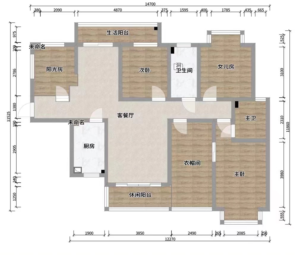 城市公园  4室2厅2卫    82.0万