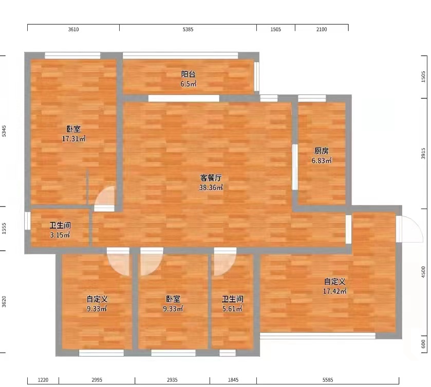 青龙湾(中央小镇) 4室2厅2卫 75.0万 青龙湾(中央小镇) 4室2厅2卫 75.0万室内图