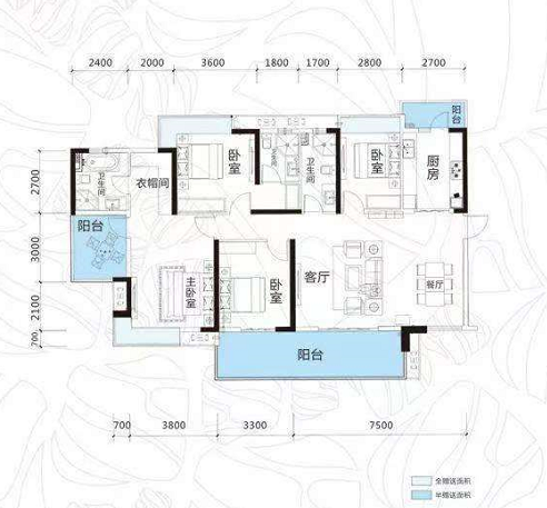 蓝溪谷 4室2厅2卫 118.0万 蓝溪谷 4室2厅2卫 118.0万室内图