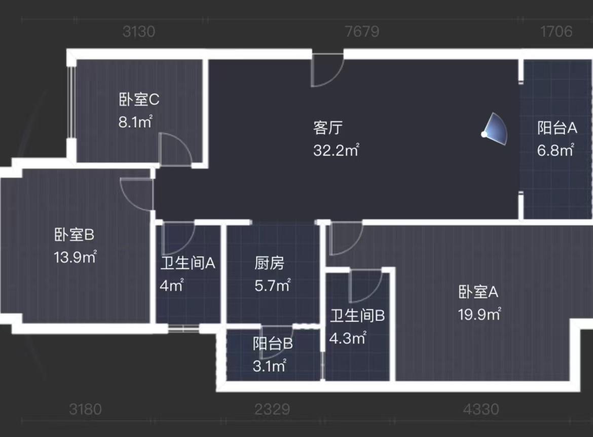 奥园养生城  3室2厅2卫   75.00万