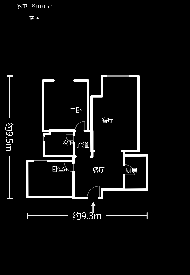 中房F联邦  2室2厅1卫   85.00万室内图1