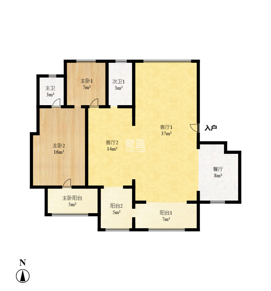 星湖湾二期洋房  5室2厅3卫    280.0万