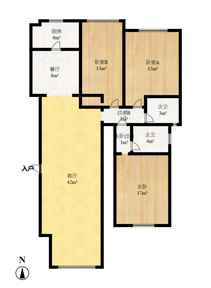 咸嘉新村悦峰园 3室2厅2卫 2200.0元/月 咸嘉新村悦峰园 3室2厅2卫 2200.0元/月户型图