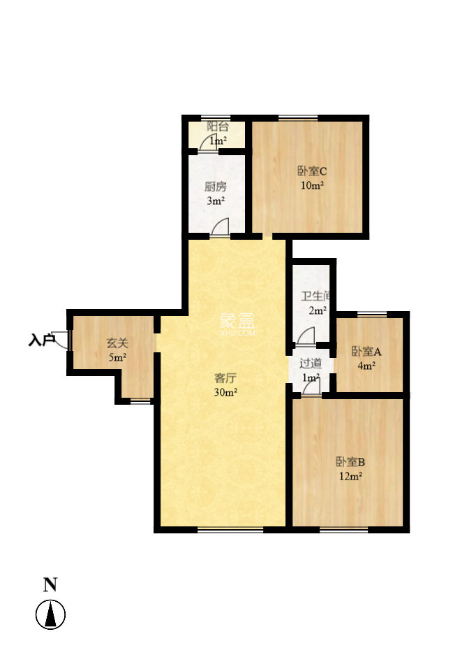 蘭亭峰景 3室2廳1衛 102.00萬