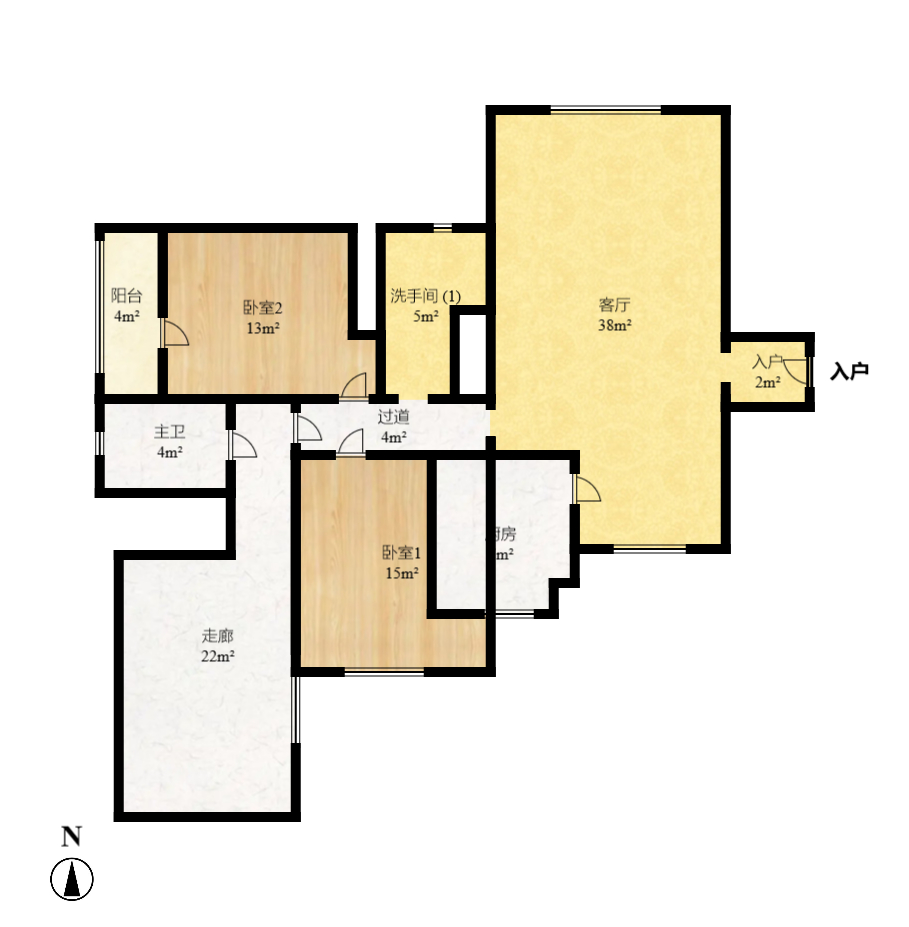 金邮小区  3室2厅1卫   2800.00元/月室内图1
