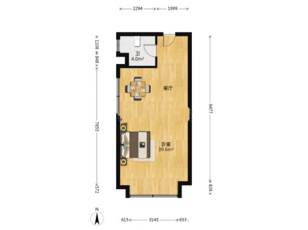 时尚新天地(平和堂) 1室1厅1卫 32.8万 时尚新天地(平和堂) 1室1厅1卫 32.8万室内图