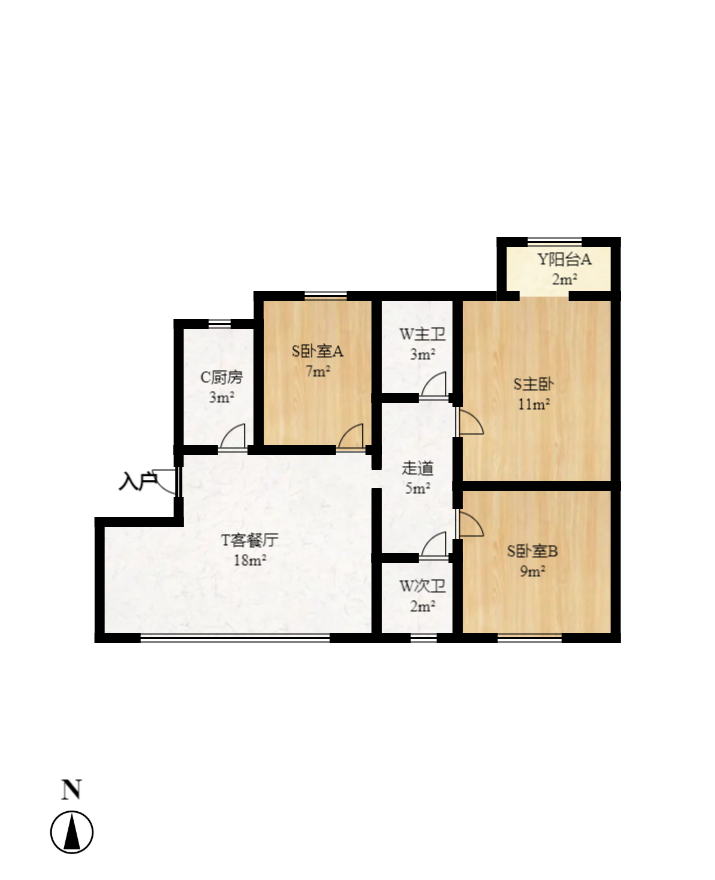 叠彩兰亭 3室2厅2卫 2500.0元/月 叠彩兰亭 3室2厅2卫 2500.0元/月户型图