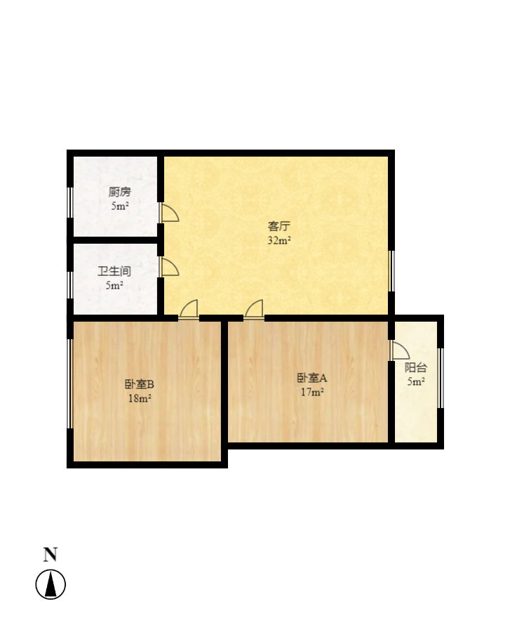 书苑花园（书院花园）  2室1厅1卫   37.50万室内图1