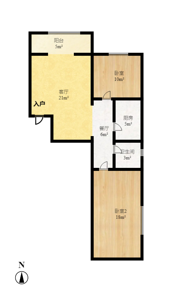 昌和商业中心/昌和国际  2室1厅1卫    1300.0元/月 昌和商业中心/昌和国际  2室1厅1卫    1300.0元/月户型图