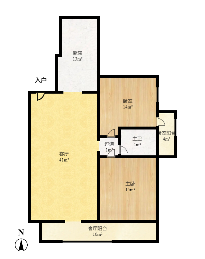 和悦城(蟠龙景苑) 2室2厅1卫 1500.0元/月 和悦城(蟠龙景苑) 2室2厅1卫 1500.0元/月户型图