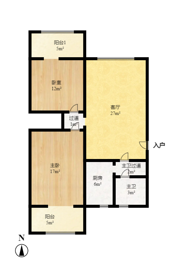 雄踞都市东家 2室2厅1卫 2100.0元/月 雄踞都市东家 2室2厅1卫 2100.0元/月户型图